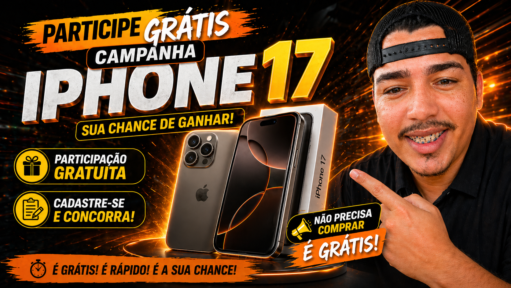 Ganhe um iPhone 17 com Victor: Participe e Descubra como Levar o Seu de Graça